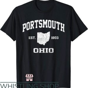Retro Portsmouth T-Shirt Portsmouth Ohio State Athletic NFL