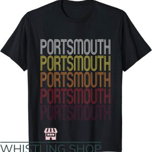 Retro Portsmouth T-Shirt VA Vintage Style Virginia Tee NFL