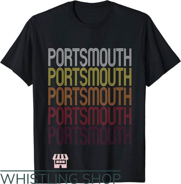 Retro Portsmouth T-Shirt VA Vintage Style Virginia Tee NFL