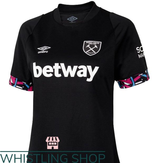 Retro West Ham T-Shirt West Ham Away Jersey Betway