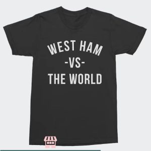 Retro West Ham T-Shirt West Ham Vs The World