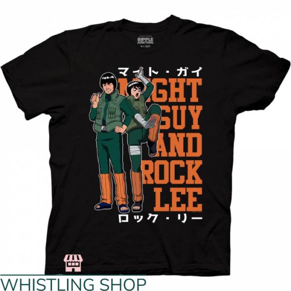 Rock Lee T-shirt Naruto Might Guy And Rock Lee T-shirt