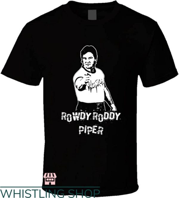 Roddy Piper T-Shirt Legends Of Wrestling Retro Celebrity Tee