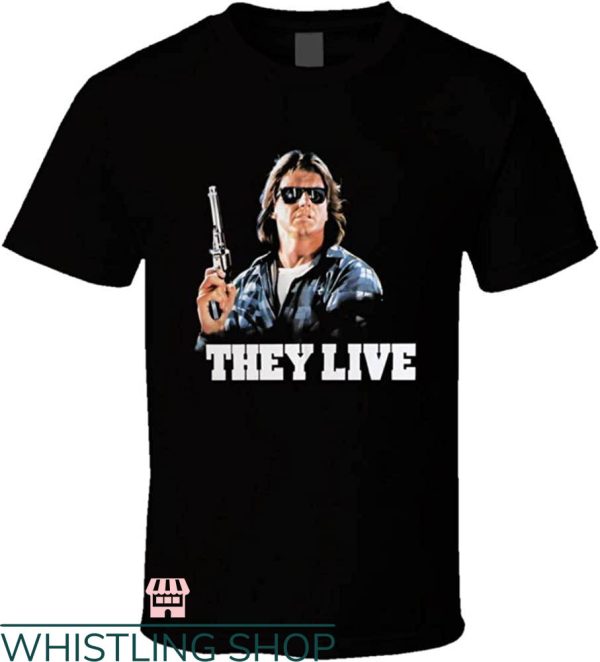 Roddy Piper T-Shirt They Live Retro Horror Celebrity