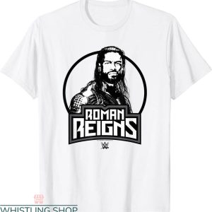 Roman Reigns T-Shirt WWE Centered Circle Portrait Wrestler