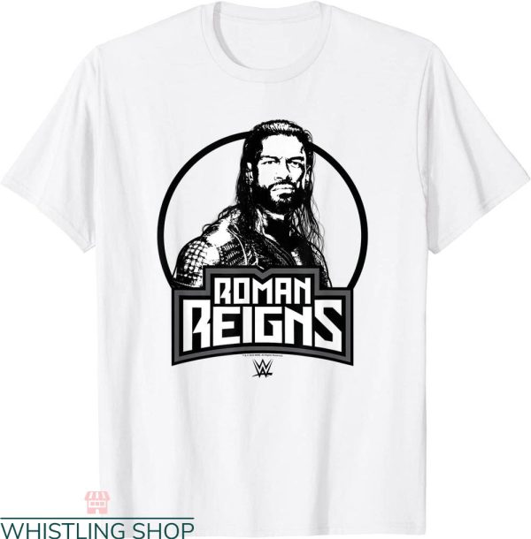 Roman Reigns T-Shirt WWE Centered Circle Portrait Wrestler
