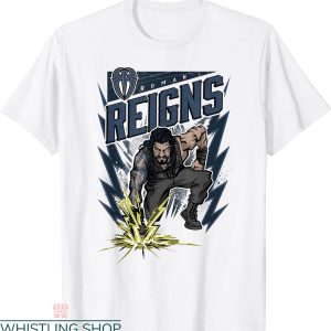 Roman Reigns T-Shirt WWE Comic Splash Wrestler Vintage