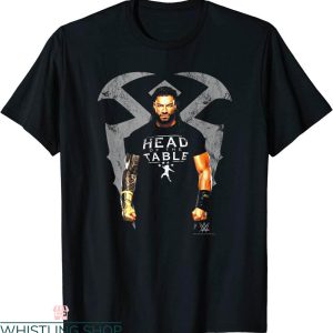 Roman Reigns T-Shirt WWE Head Of The Table Real Portrait