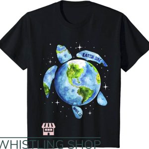 Save The Planet T-Shirt Restore Earth Sea Turtle Trending
