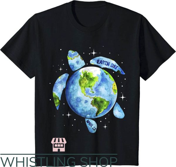 Save The Planet T-Shirt Restore Earth Sea Turtle Trending