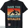 Save The Whales T-Shirt Retro Save The Whales T-Shirt