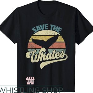 Save The Whales T-Shirt Retro Whale Tale T-Shirt