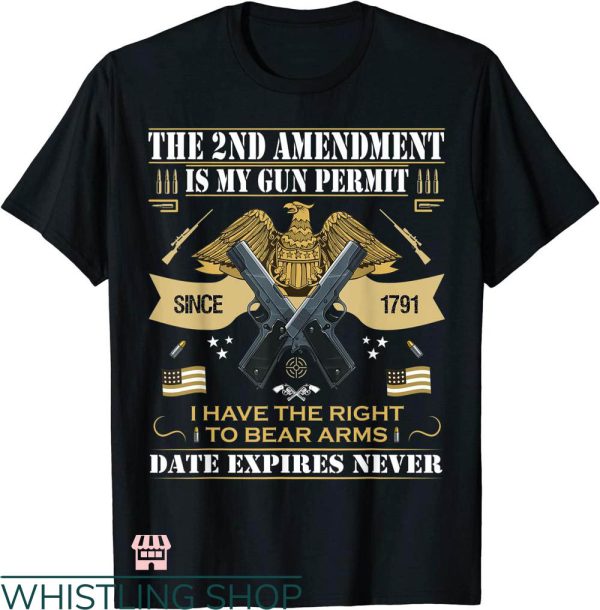 Second Amendment T-shirt The 2nd Amendment Is My Gun Permit