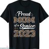 Senior Mom T-shirt Leopard Proud Mom Of A Class Typography