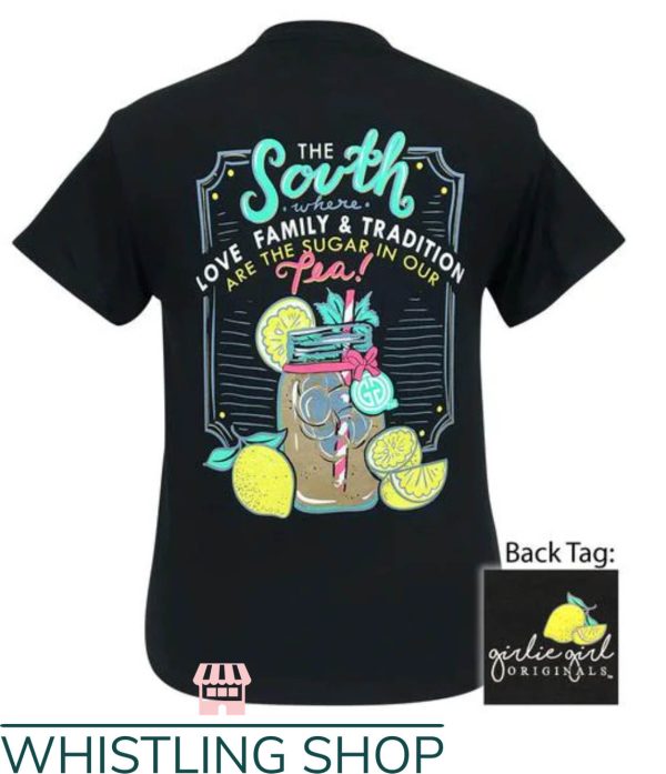 Simply Southern Youth T-Shirt Where Family Is Sugar In Tea
