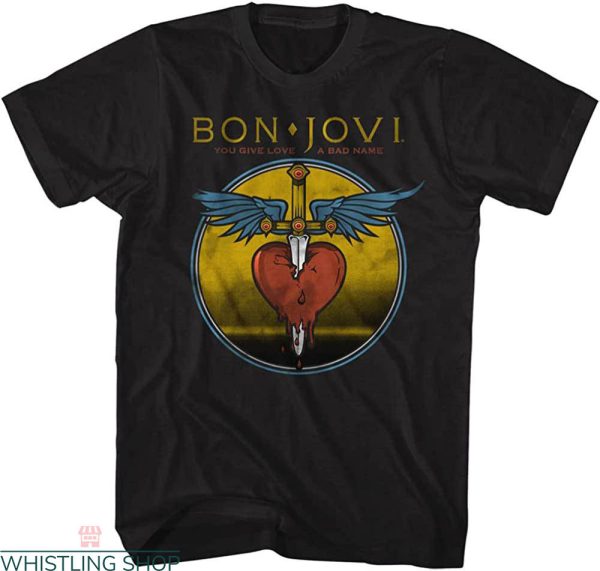 Slippery When Wet T-shirt Bon Jovi The Best Rock Band US