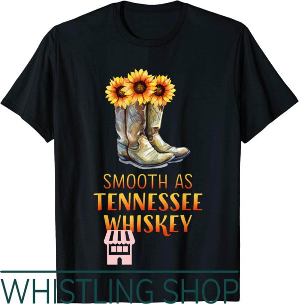 Smooth As Tennessee Whiskey T-Shirt Cow
