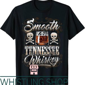 Smooth As Tennessee Whiskey T-Shirt Glass Grunge Vintage