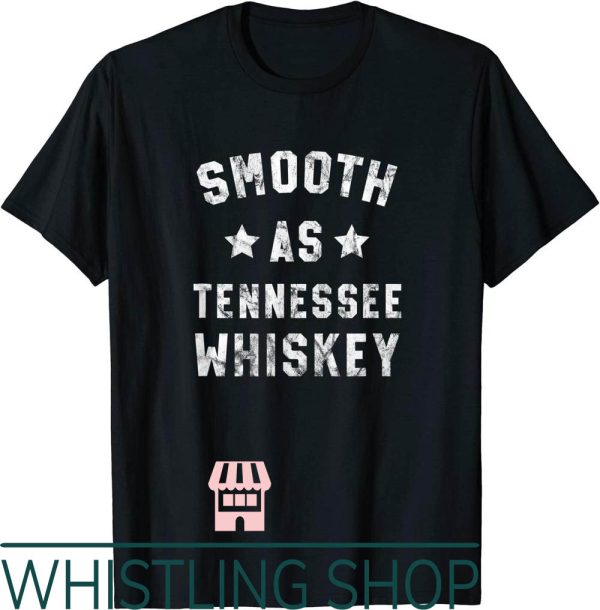 Smooth As Tennessee Whiskey T-Shirt Vintage Drinking Skull