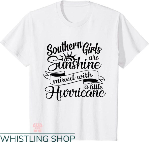 Southern Belle T-shirt Sunshine Mixed With Little Hurricane
