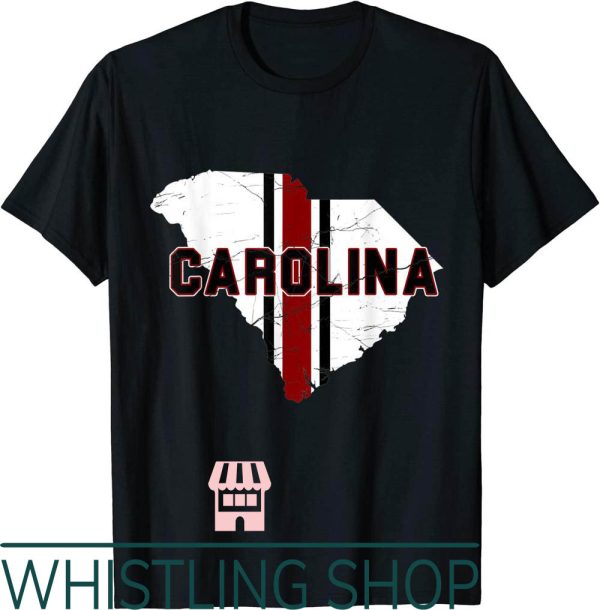 Southern Couture T-Shirt Vintage Carolina Map