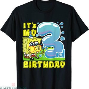Spongebob Birthday T-shirt Birthday Gift Its My 3rd Birthday