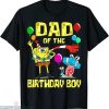 Spongebob Birthday T-shirt Daddy Of The Birthday Boy Party