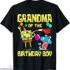 Spongebob Birthday T-shirt Grandma Of The Birthday Boy Party