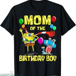 Spongebob Birthday T-shirt Mommy Of The Birthday Theme Party