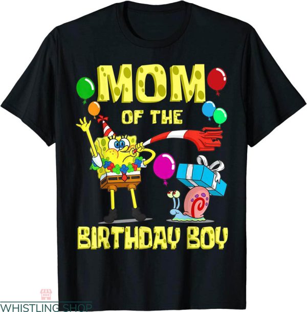 Spongebob Birthday T-shirt Mommy Of The Birthday Theme Party