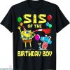 Spongebob Birthday T-shirt Sister Of The Birthday Boy Party