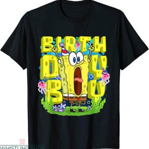 Spongebob Birthday T-shirt Square Pants Birthday Boy Funny