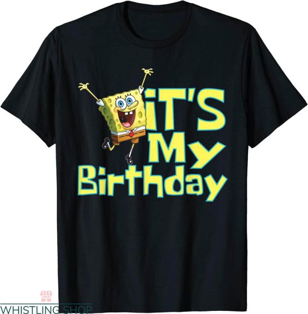 Spongebob Birthday T-shirt Square Pants It’s My Birthday