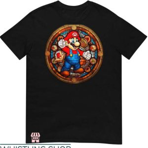 Stained Glass T Shirt Mario Gift Lover For Men Women Shirt