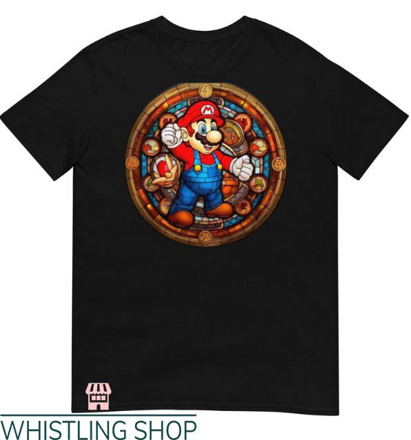 Stained Glass T Shirt Mario Gift Lover For Men Women Shirt