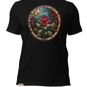 Stained Glass T Shirt Rose Window Stained Glass Tee Shirt