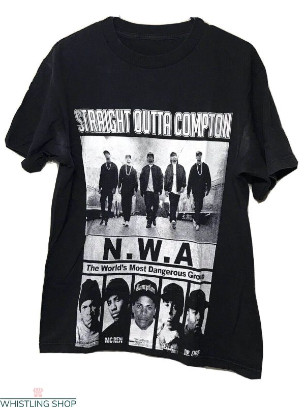 Straight Outta Compton T-shirt Cool Rap Group NWA Walking