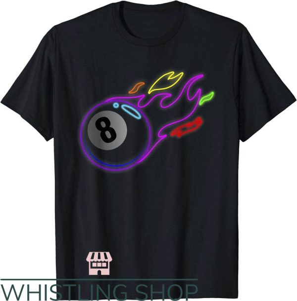 Stussy 8 Ball T-Shirt Colorful Neon 8 Ball