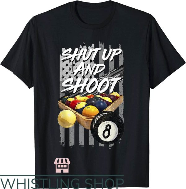 Stussy 8 Ball T-Shirt Shut Up And Shoot