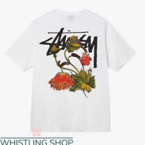 Stussy Dice T-shirt Stussy Withered Flower T-shirt