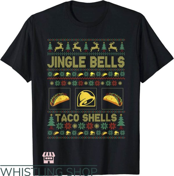 Taco Bell T-Shirt Christmas Jingle Bells Taco Shells Funny