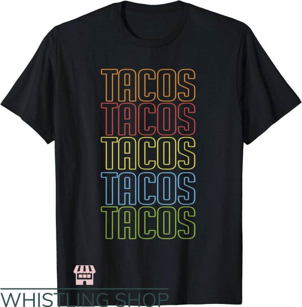 Taco Bell T-Shirt Retro Tacos Vintage Tuesday Art Shirt