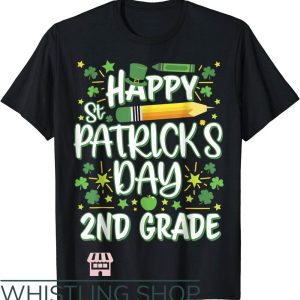 Teacher St Patrick’s Day T-Shirt One Lucky 2nd Grade Shirt
