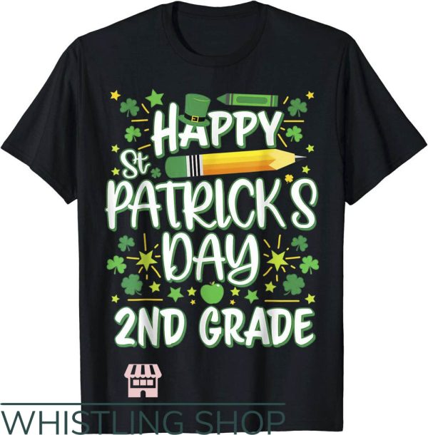 Teacher St Patrick’s Day T-Shirt One Lucky 2nd Grade Shirt