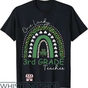 Teacher St Patrick’s Day T-Shirt One Lucky 3rd Grade Shirt