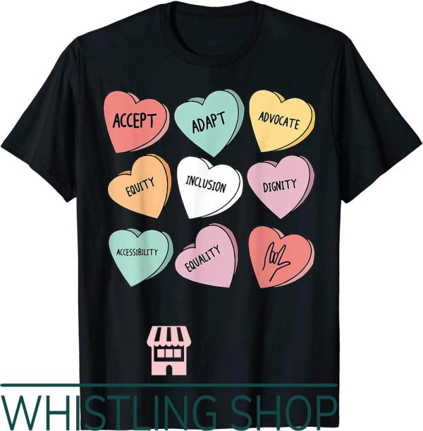 Teacher Valentine T-Shirt Cute Heart Love Special Education