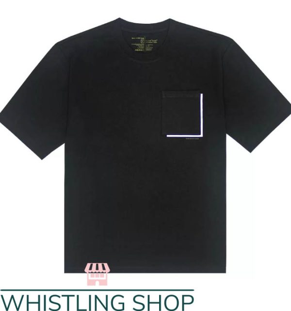 The Bar T-Shirt Tencel Border Pocket