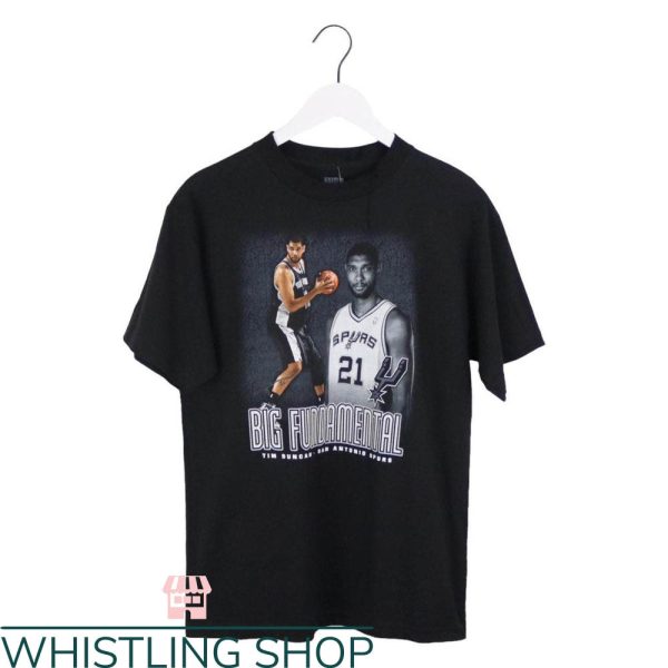Tim Duncan T-Shirt Big Fundamental Player Basketball NBA
