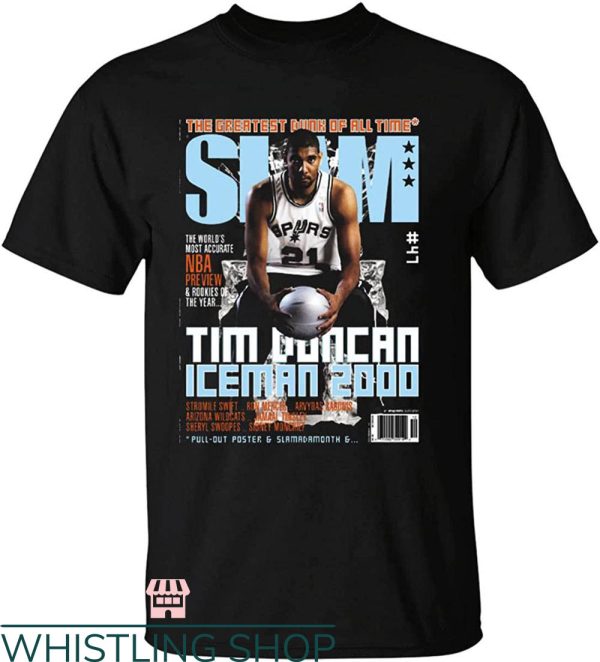 Tim Duncan T-Shirt Vintage Slam NBA T-Shirt