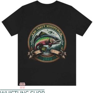 Trout Fishing T Shirt Trout Fishing Vintage Look Stone.D